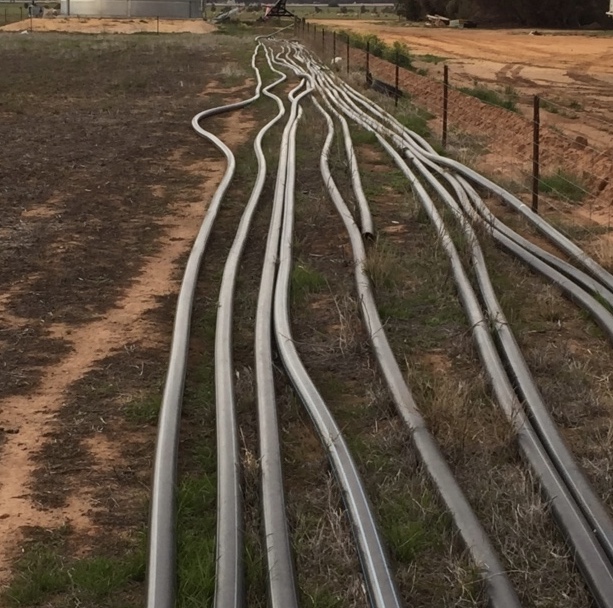 1200 meters of 90mm Blue line Pipe Water and Fuel Others For